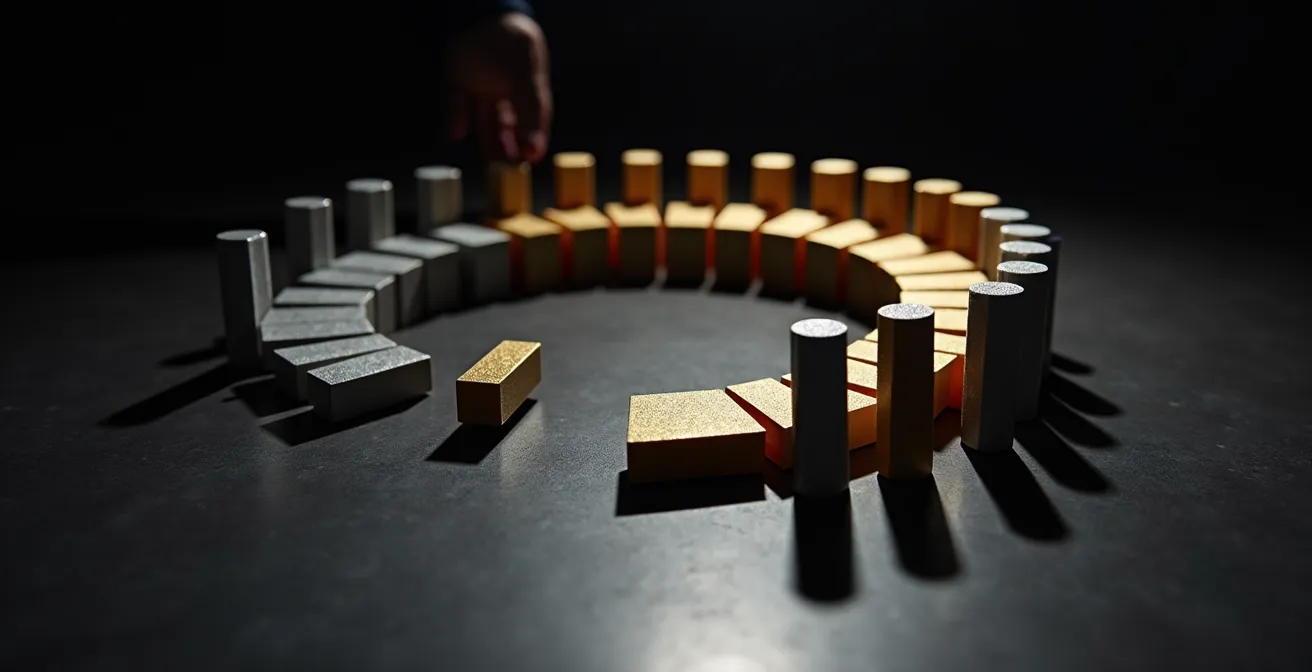 Gráfico visual de la curva exponencial del coste de inactividad tras un ataque de ransomware