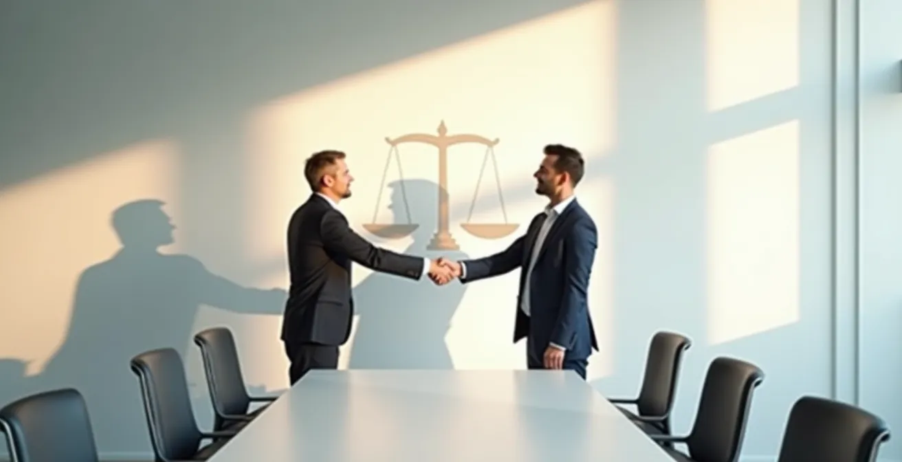 Reunión profesional entre empresarios negociando términos de pago en ambiente colaborativo